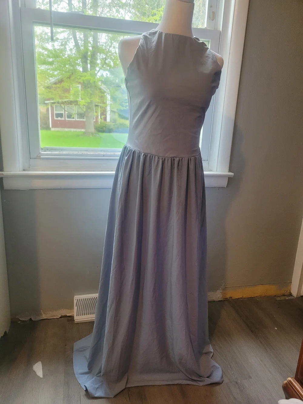 HALARA Light Blue Sleeveless Maxi Dress - Picture 3 of 13